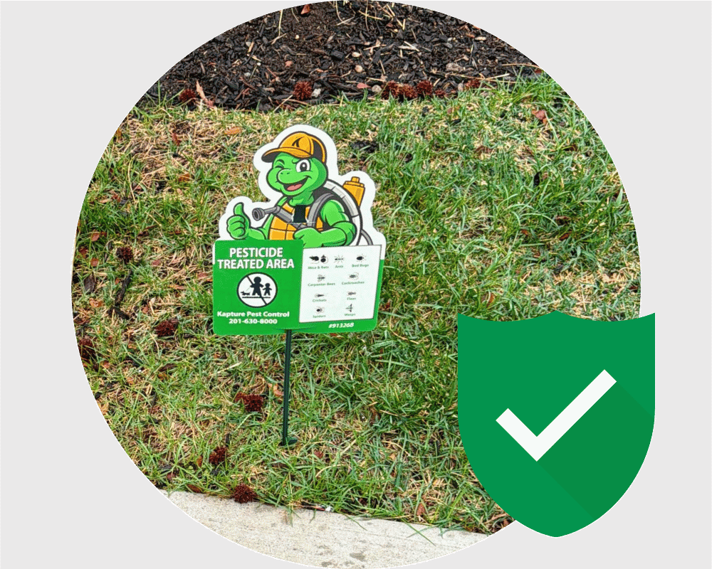 Essex Fells Guarantee yard sign in Essex Fells