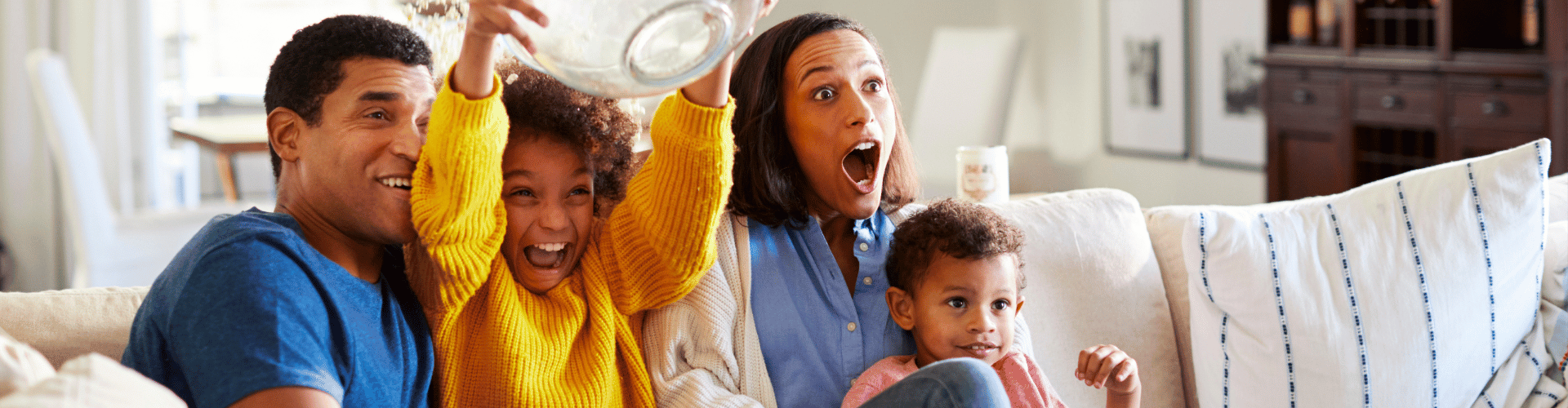 Passaic Banner family watching tv in Passaic