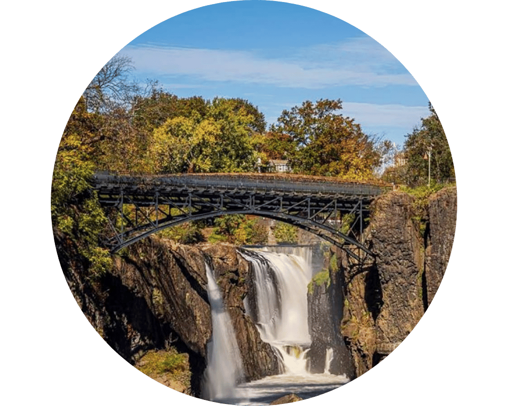 Passaic County Circle Passaic County falls