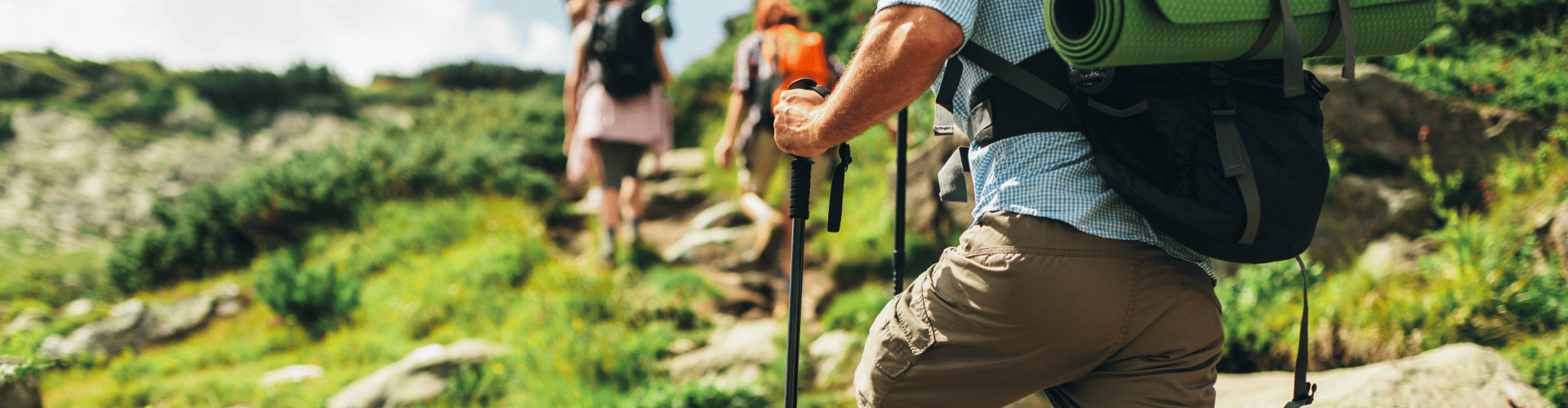 Pompton Lakes Banner people hiking in Pompton Lakes
