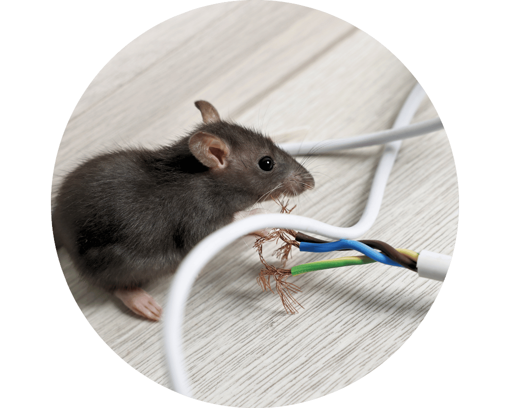Mouse Exterminator Circle 1 Mice chewing through wires